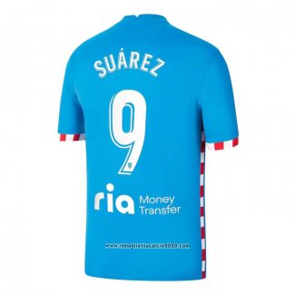 Maglia Atletico Madrid Giocatore Suarea Terza 2021 2022