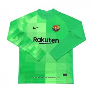 Maglia FC Barcellona Portiere Manica Lunga 2021 2022 Verde