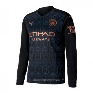 Maglia Manchester City Away Manica Lunga 2020 2021