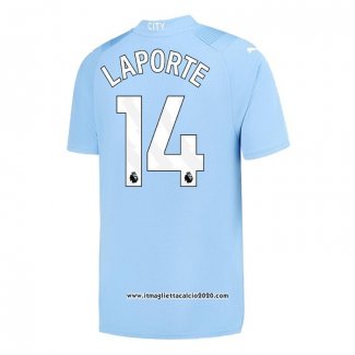 Maglia Manchester City Giocatore Laporte Home 2023 2024