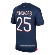 Maglia Paris Saint-Germain Giocatore N.mendes Home 2023 2024