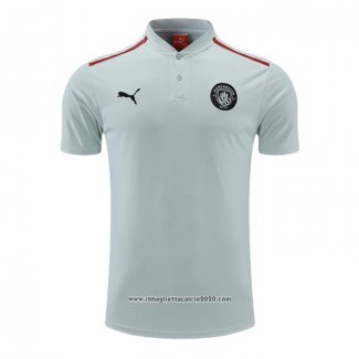 Maglia Polo Manchester City 2022 2023 Grigio