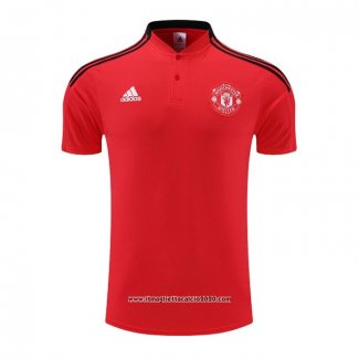 Maglia Polo Manchester United 2022 2023 Rosso