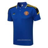 Maglia Polo Manchester United 2021 2022 Blu