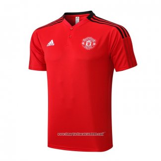 Maglia Polo Manchester United 2022 2023 Rosso