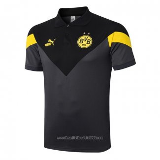 Maglia Polo Borussia Dortmund 2020 2021 Grigio