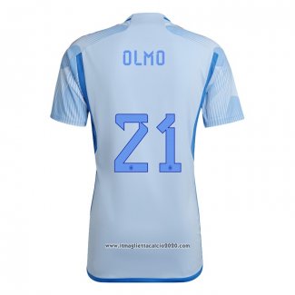 Maglia Spagna Giocatore Olmo Away 2022