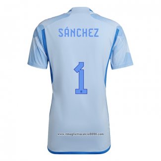 Maglia Spagna Giocatore Sanchez Away 2022