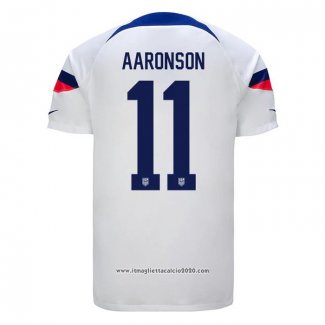 Maglia Stati Uniti Giocatore Aaronson Home 2022