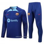 Tuta da Track Felpa FC Barcellona 2022-2023 Blu