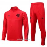 Tuta da Track Felpa Flamengo Bambino 2023 2024 Rosso