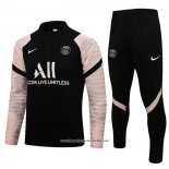 Tuta da Track Felpa Paris Saint-Germain 2021-2022 Nero