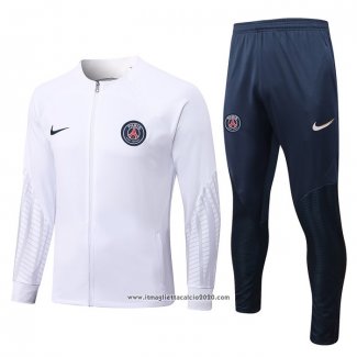 Tuta da Track Giacca Paris Saint-Germain Bambino 2022 2023 Bianco