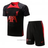 Tuta da Track Liverpool Manica Corta 2022 2023 Nero - Pantalon Corto