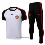 Tuta da Track Manchester United Manica Corta 2021-2022 Bianco