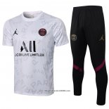 Tuta da Track Paris Saint-Germain Jordan Manica Corta 2021 2022 Bianco