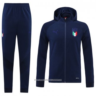 Tuta da Track con Capucha Italia 2021 2022 Blu