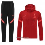 Tuta da Track con Capucha Liverpool 2021-2022 Rosso