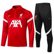 Tuta da Track Felpa Liverpool 2020 2021 Rosso