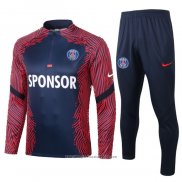 Tuta da Track Felpa Paris Saint-Germain 2020 2021 Blu