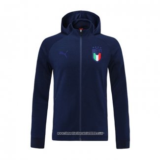 Giacca con Capucha Italia 2021 2022 Blu