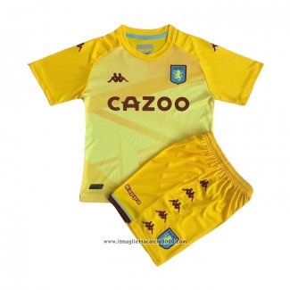 Maglia Aston Villa Portiere Bambino 2021 2022 Giallo