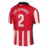 Maglia Atletico Madrid Giocatore J.m.gimenez Home 2020 2021