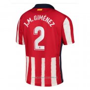 Maglia Atletico Madrid Giocatore J.m.gimenez Home 2020 2021