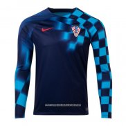 Maglia Croazia Away Manica Lunga 2022