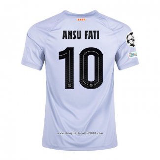 Maglia FC Barcellona Giocatore Ansu Fati Terza 2022 2023