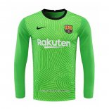 Maglia FC Barcellona Portiere Manica Lunga 2020 2021 Verde