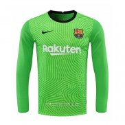 Maglia FC Barcellona Portiere Manica Lunga 2020 2021 Verde