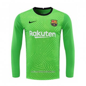 Maglia FC Barcellona Portiere Manica Lunga 2020 2021 Verde