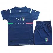 Maglia Italia Portiere Bambino 2021 Blu