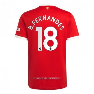 Maglia Manchester United Giocatore B.Fernandes Home 2021 2022