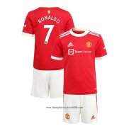 Maglia Manchester United Giocatore Ronaldo Home Bambino 2021 2022