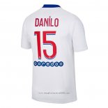 Maglia Paris Saint-Germain Giocatore Danilo Away 2020 2021