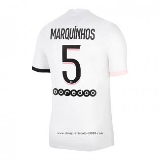 Maglia Paris Saint-Germain Giocatore Marquinhos Away 2021 2022