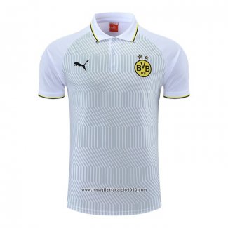 Maglia Polo Borussia Dortmund 2022 2023 Bianco e Verde