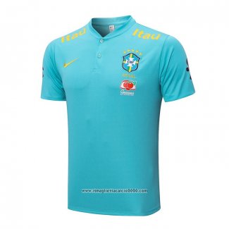 Maglia Polo Brasile 2022 2023 Blu