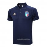 Maglia Polo Italia 2023 2024 Blu