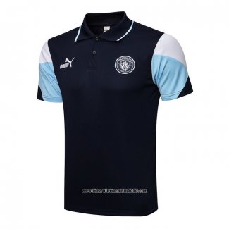 Maglia Polo Manchester City 2021 2022 Blu