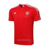 Maglia Polo Manchester United 2021-2022 Rosso