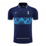 Maglia Polo Tottenham Hotspur 2022 2023 Blu Oscuro