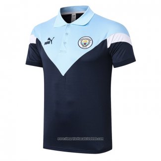 Maglia Polo Manchester City 2020 2021 Blu