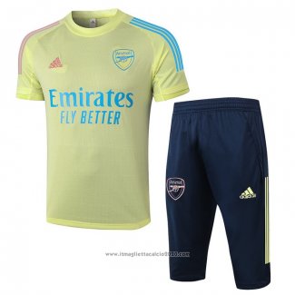 Tuta da Track Arsenal Manica Corta 2020 2021 Giallo