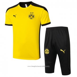 Tuta da Track Borussia Dortmund Manica Corta 2020 2021 Giallo