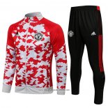 Tuta da Track Giacca Manchester United 2021 2022 Rosso