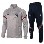 Tuta da Track Giacca Paris Saint-Germain Jordan 2021 2022 Grigio