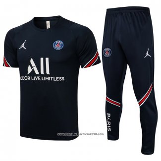 Tuta da Track Paris Saint-Germain Manica Corta 2021 2022 Blu